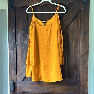 Forever 21 cold shoulder silky top
